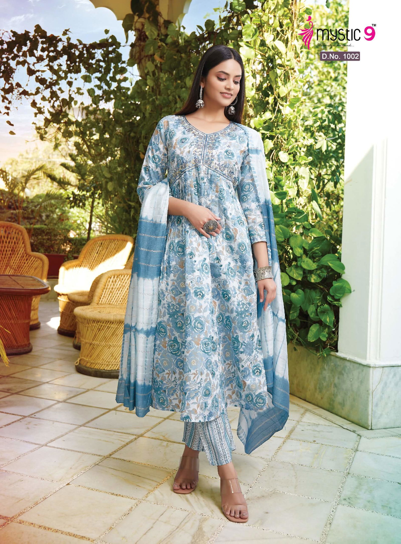 Monalisha Vol 2 By Mystic 9 Roman Silk Printed Kurti With Bottom Dupatta Wholesale Clothing Suppliers In India
